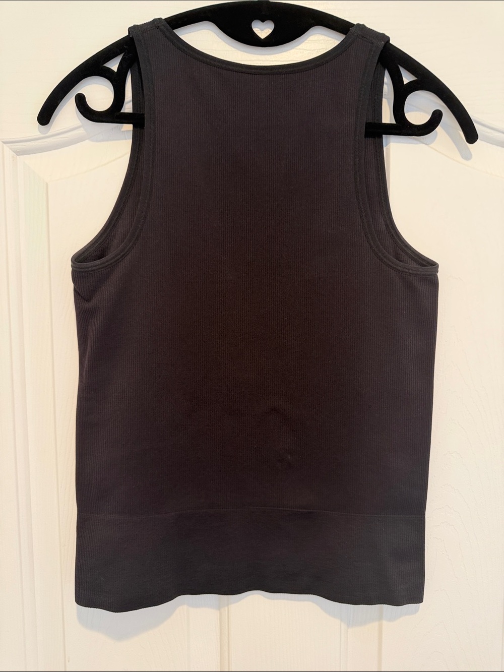 Athleta Black Ribbed V-Neck Tank - Picture 3 of 3
